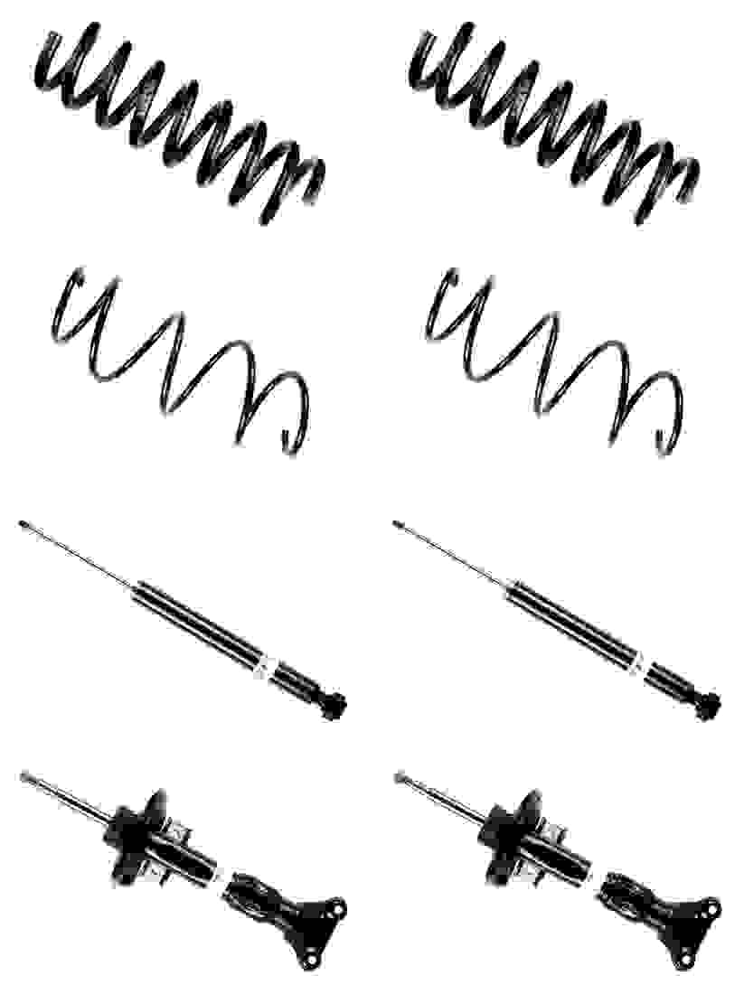 2 BILSTEIN B3 FAHRWERKSFEDERN VORNE MERCEDES-BENZ C-KLASSE W204 C250 CDI 204 PS